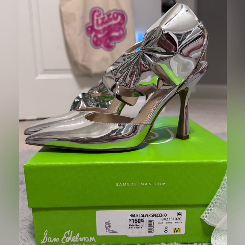 Sam Edelman Silver Specchio Halie Heel